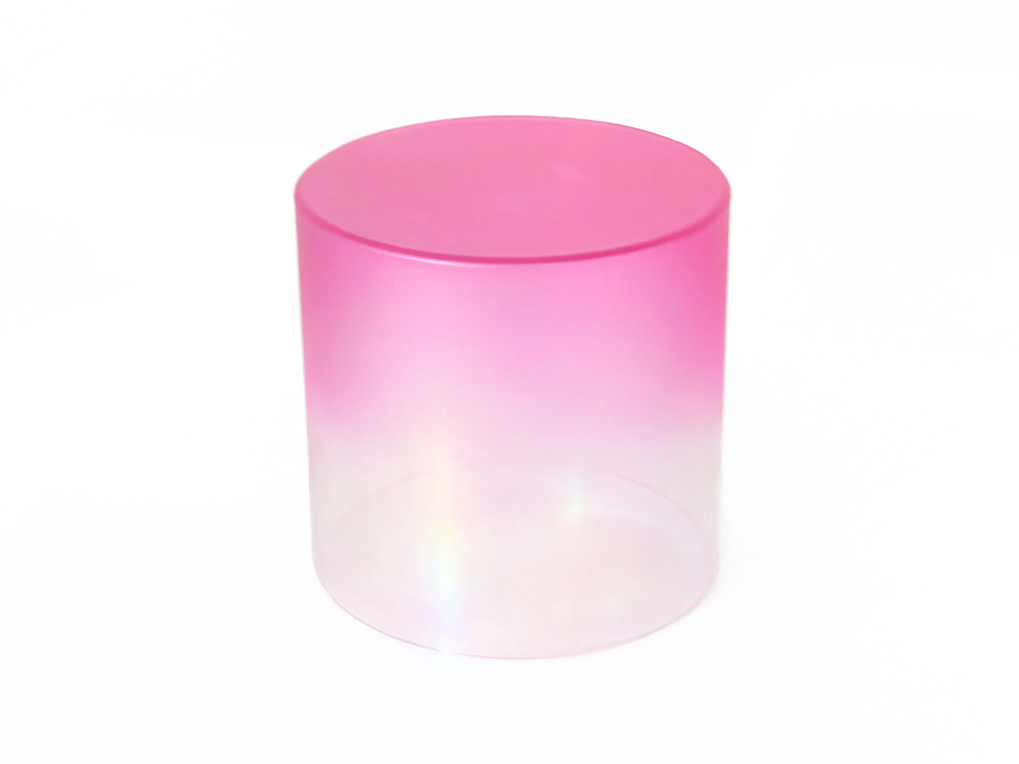 Гималайская Розовая Хрустальная портативная Поющая чаша Хрустальный