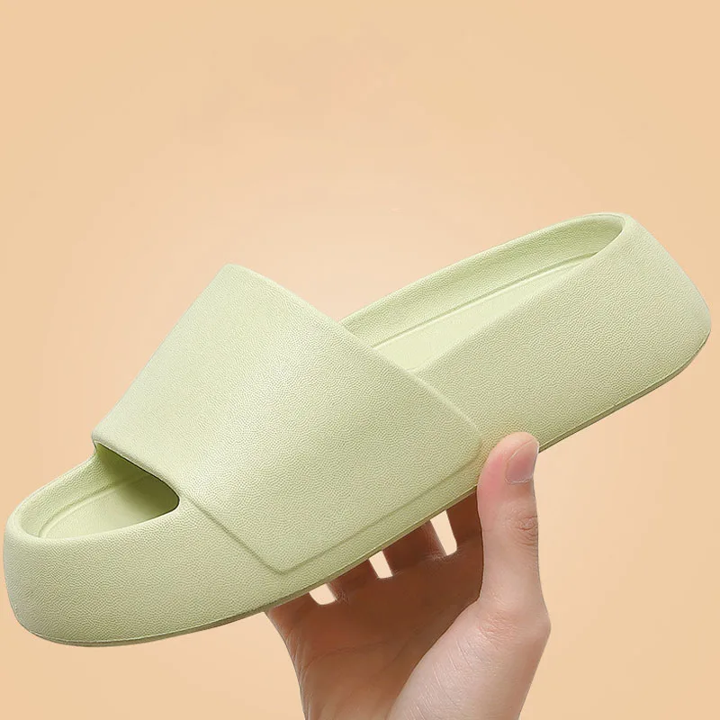 

Шлепанцы для мужчин и женщин, Нескользящие сандалии на толстой платформе, для дома и ванной, сланцы, плоская подошва, весна-лето 2023