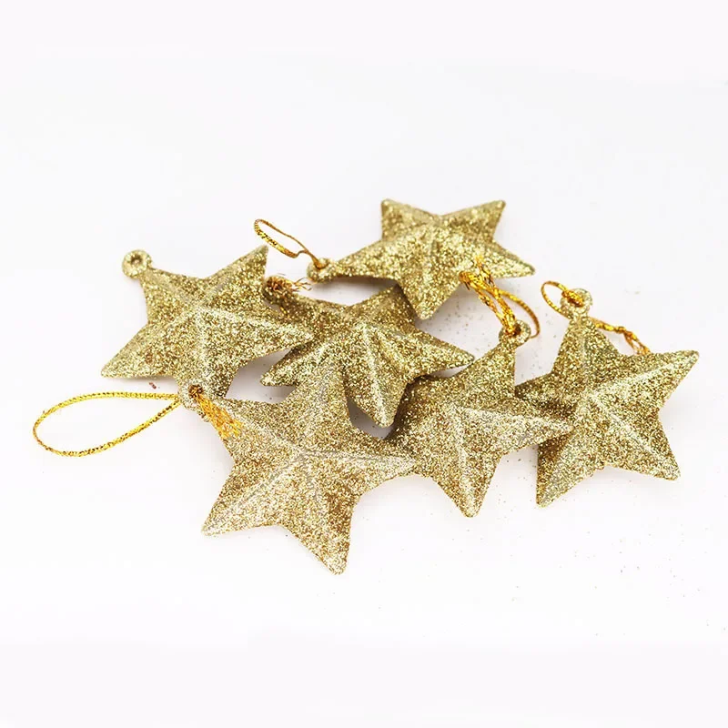 MOONBIFFY Рождественские подвески звезды 6 шт.
