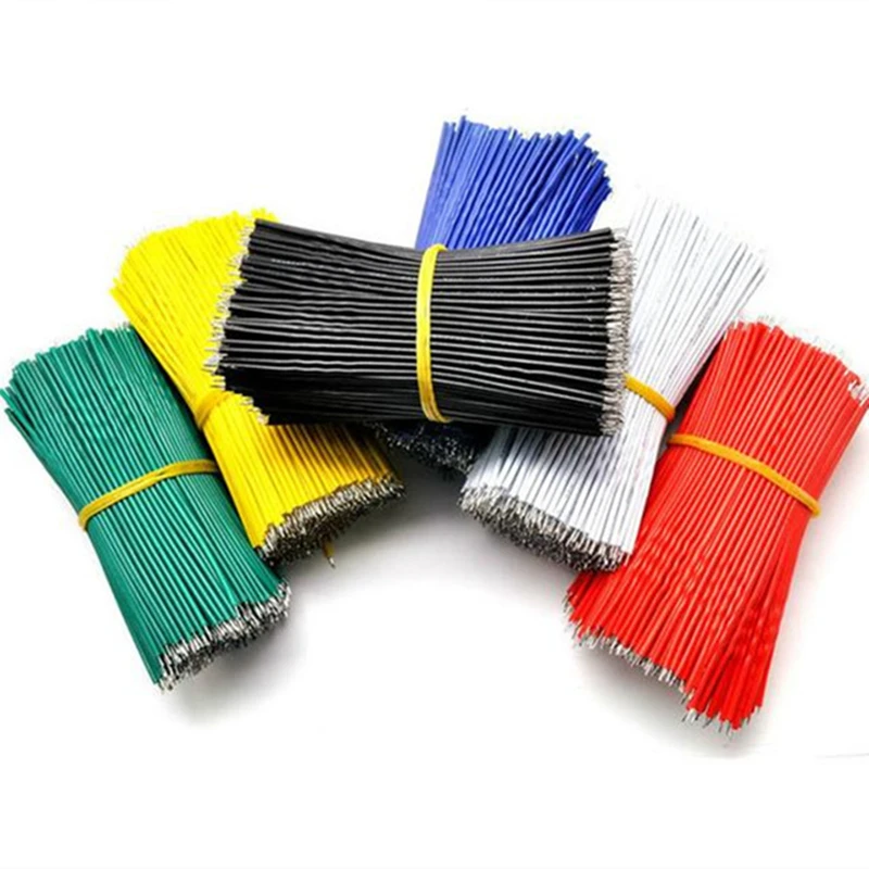 

Free shipping 1000PCS Breadboard Jumper Cable Wires Tinned length 10CM electronic wire double tinned Line Aberdeen