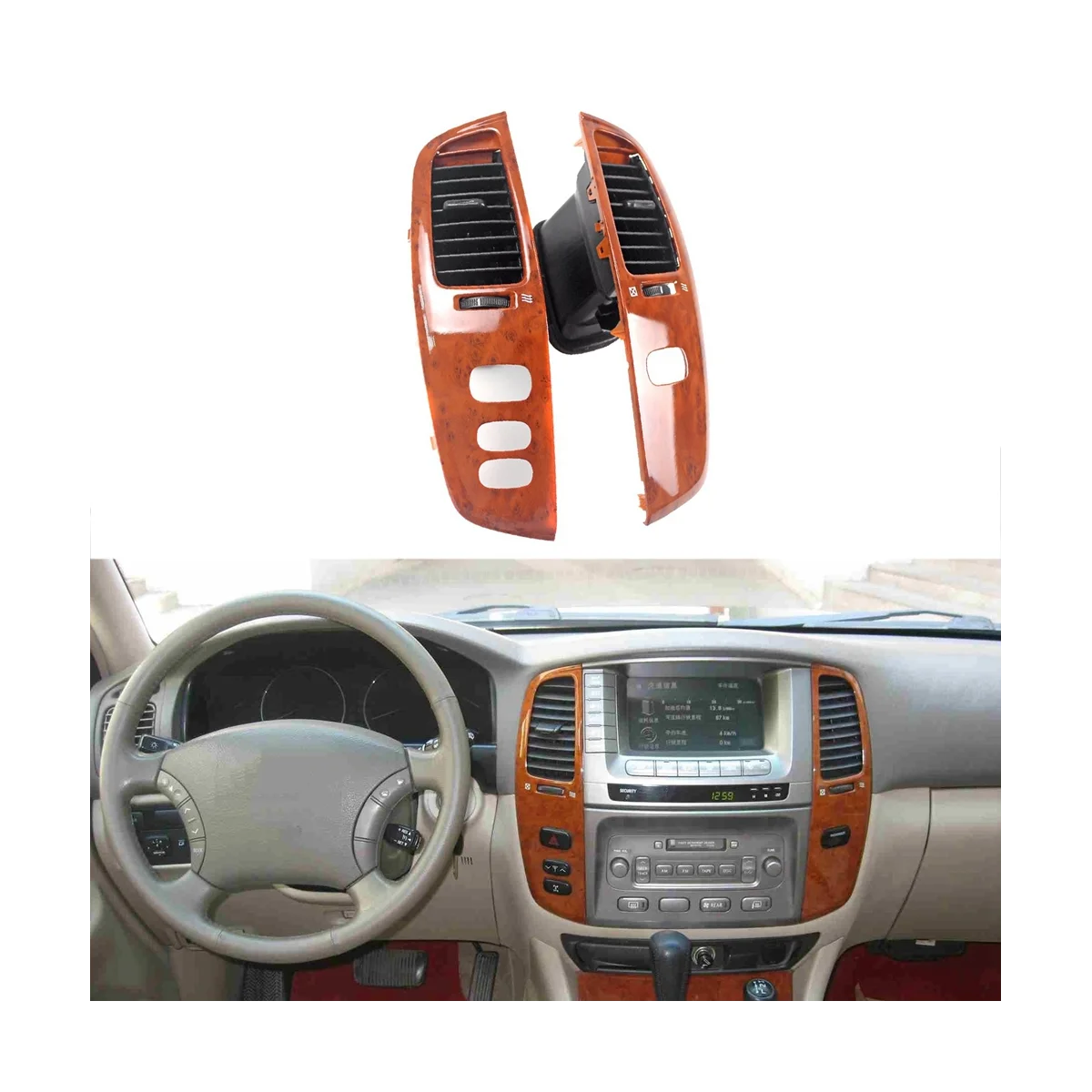 Автомобильная внутренняя панель LHD для приборной панели с вентиляционным