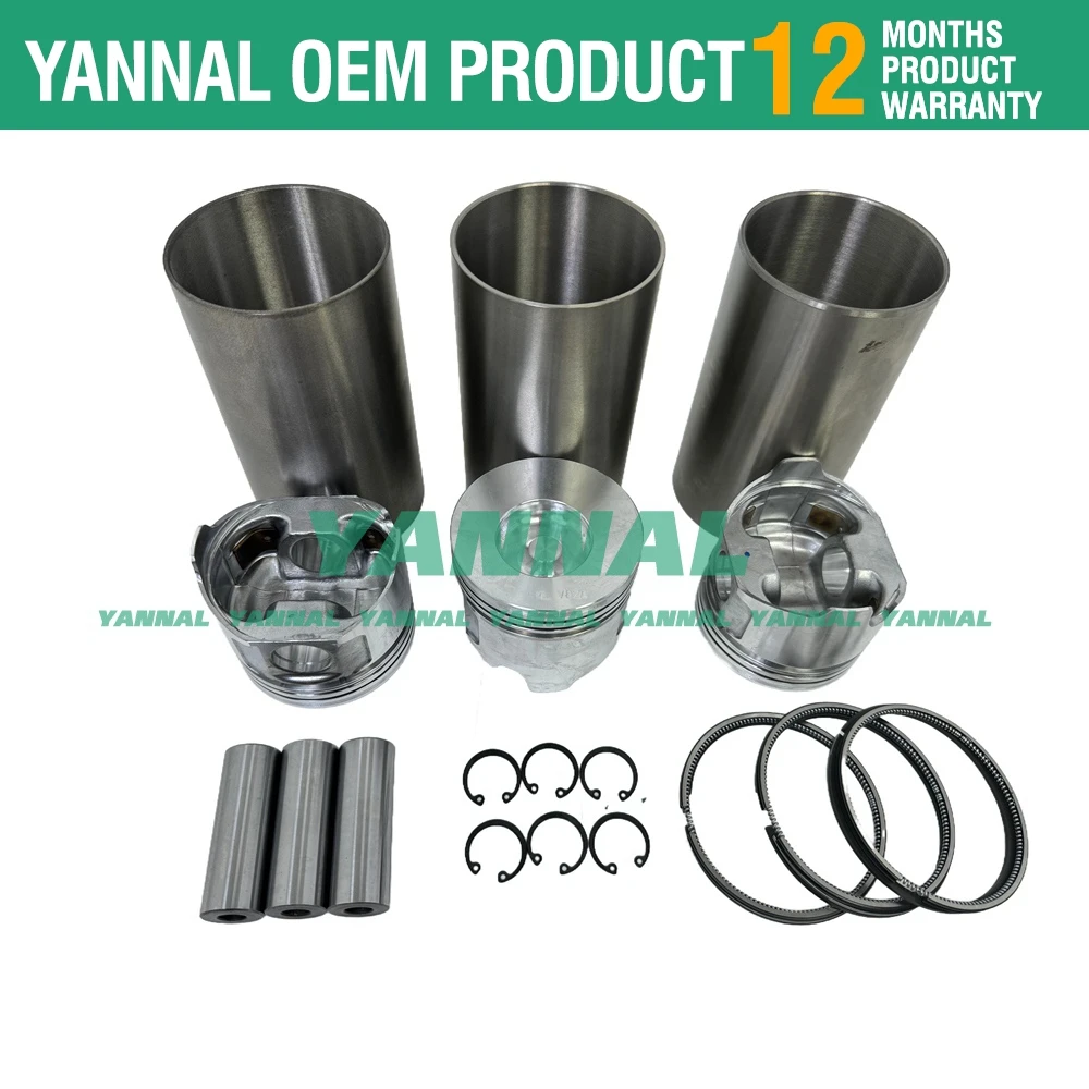 Комплект для капитального ремонта 3TNV82A экскаватора Yanmar VIO30 VIO27 B3 EG224 трактора