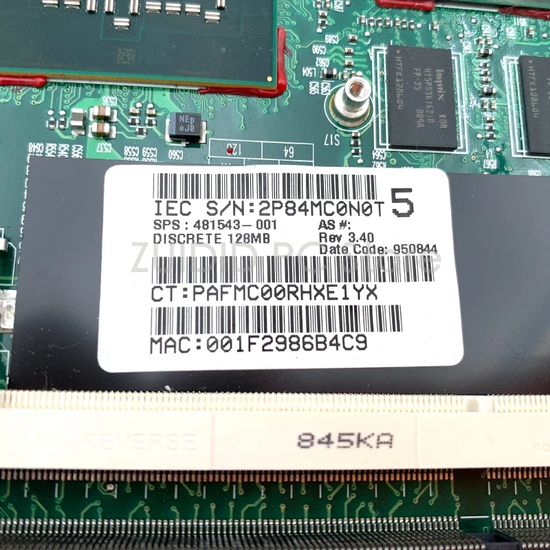 Оригинальная материнская плата ZUIDID для ноутбука HP Compaq 6820s 481543-001 481543-501 481543-601 DDR3
