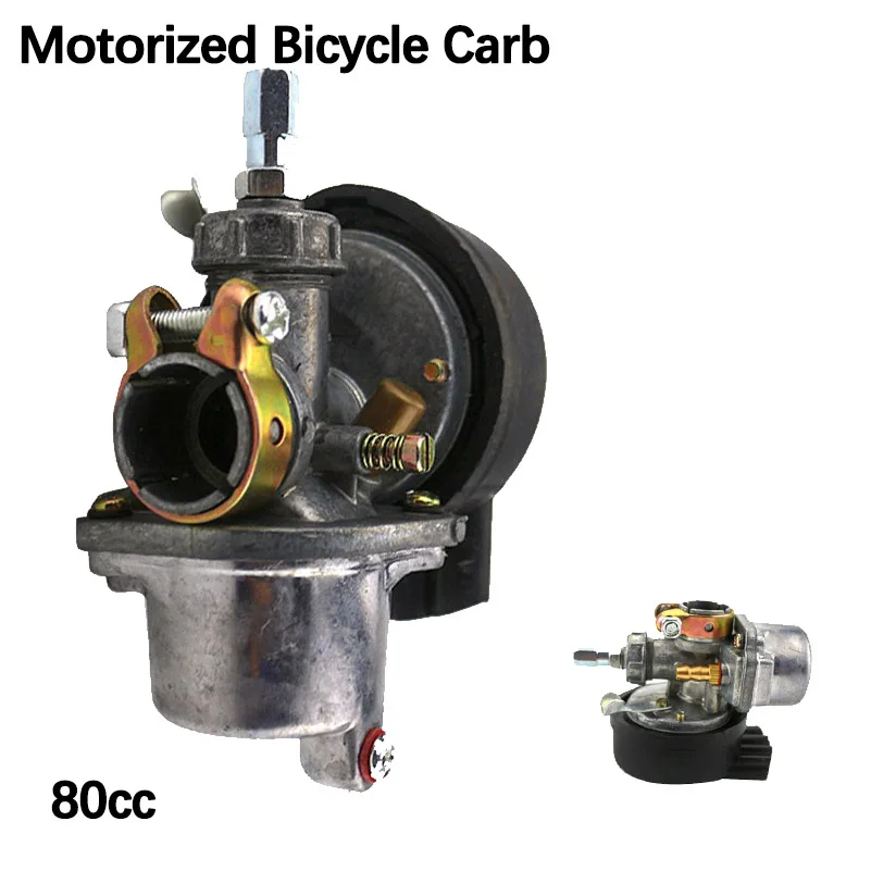Карбюратор для 2-тактного двигателя 50cc 60cc 80cc, моторизованный велосипед