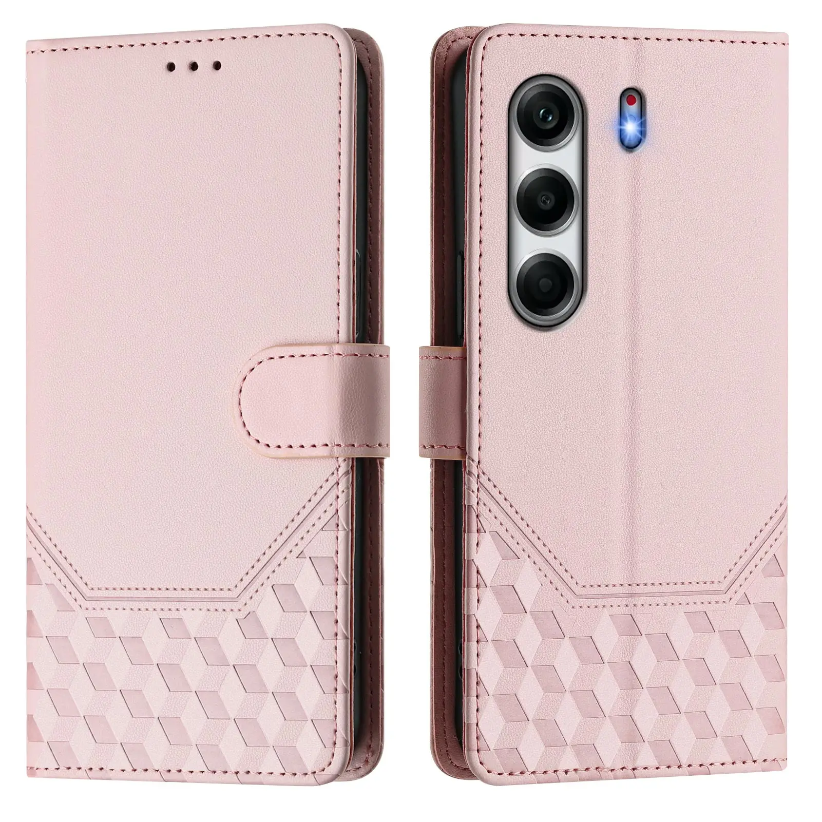 Фото Чехол-флип для Tecno Camon 40 Pro 5G / Tecno Camon 40 Premier / 40 Pro 4G Classic, кожаный, с тиснением, кошелек-бумажник, задняя крышка №4