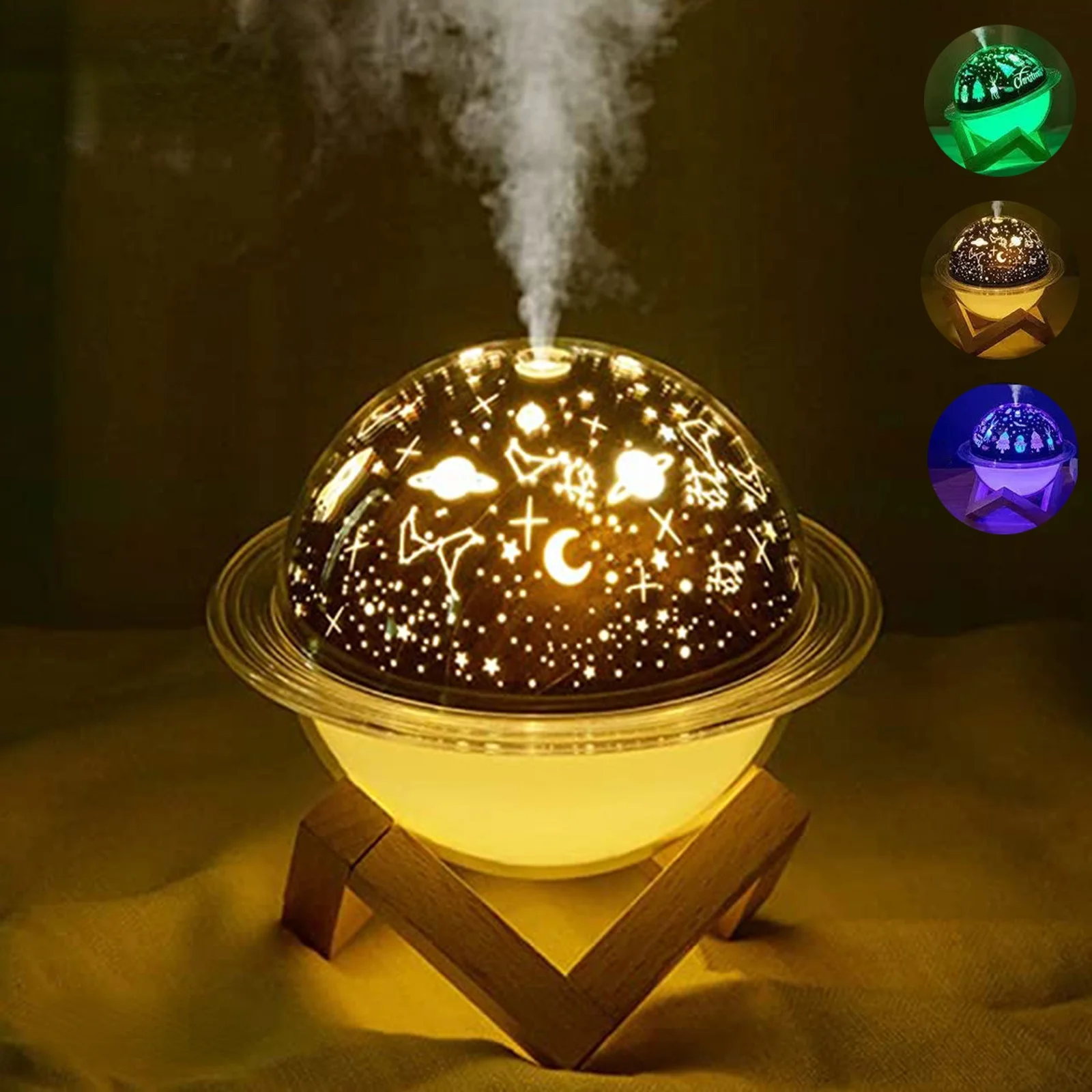 

Mini Air Humidifier Diffuser 2 Mist Modes Waterless Auto-Off Aromatherapy for Home Baby Bedroom Travel Xmas