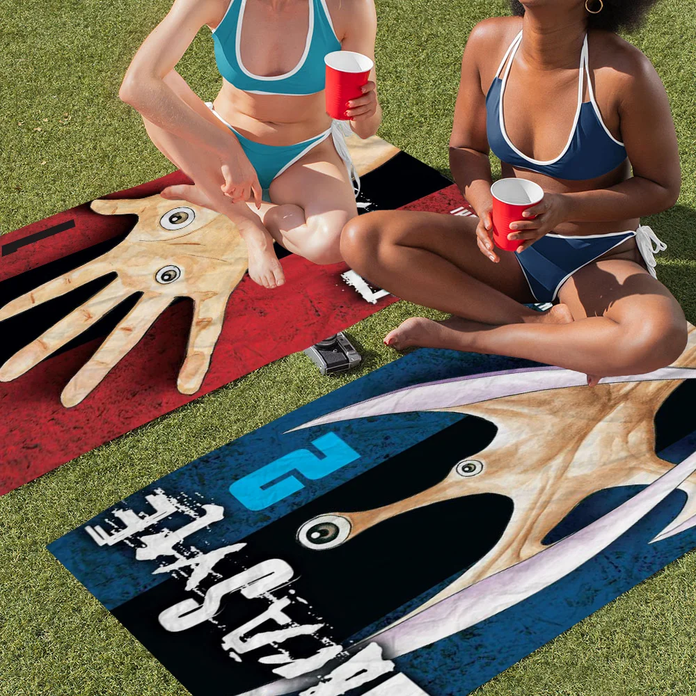 Пляжное полотенце Parasyte из микрофибры впитывающее быстросохнущее мягкое для йоги