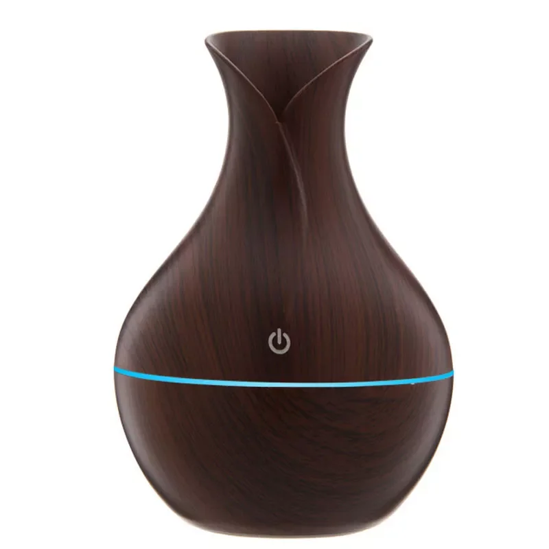 

Humidifier Wood Grain Seven Colors Noctilucent Aromatherapy Mini Noiseless Machine Car Household Portable Vase Air Purifier