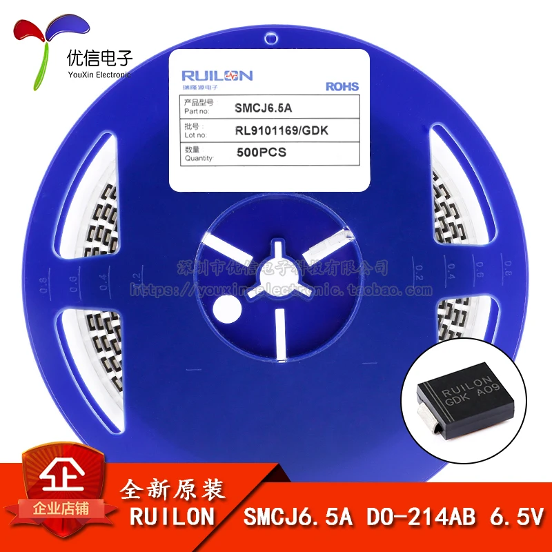 

10pieces Original stock SMCJ6.5A DO-214AB 6.5V/ TVS