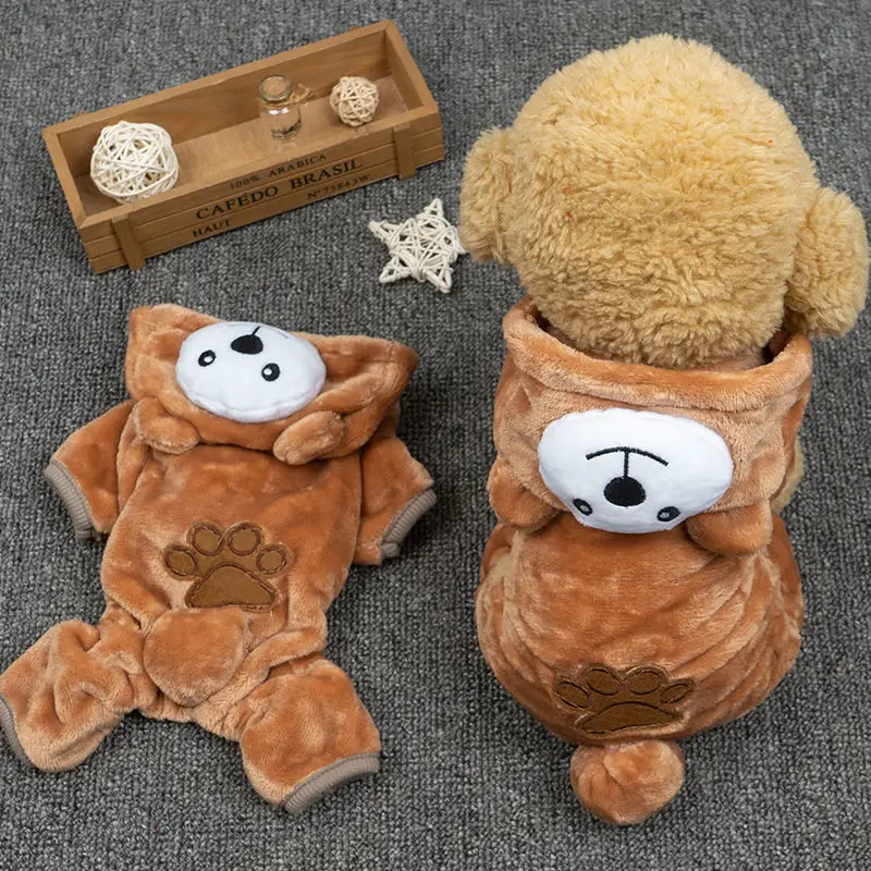 

Одежда для собак Тедди бишон Померанский маленький щенок осенне-зимняя одежда плюс бархатная утепленная одежда для кошек и котят