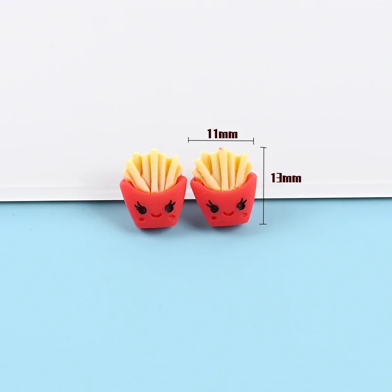 20 шт Мини картофеля-фри пончики печенье моделирование Еда полимерные Стразы