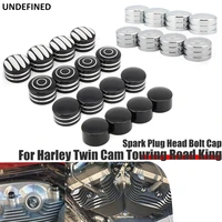 4pcs spark plug head bolt cap cover for harley twin cam touring road king 1999 2021 sportster 883 1200 48 72 86 2021 motorcycle