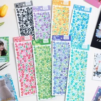 1 sheet fresh flower laser stickers for photo album crafts diy collage material scrapbook journal planners