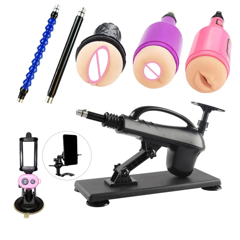 Секс-машина с различными насадками для мужчин и женщин машина мастурбации