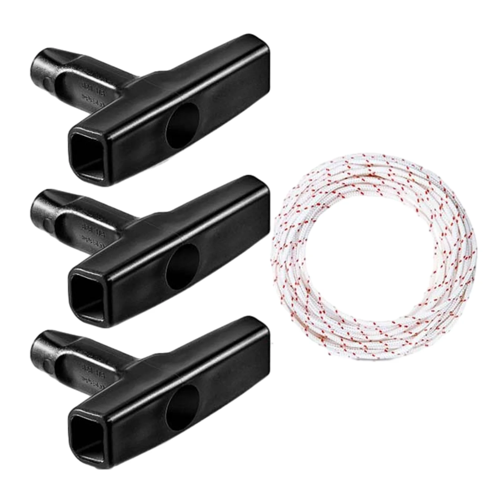 

3pcs Practical Long Use Lawn Mower Parts Three-finger Safe String Trimmer Cutter Engine Sturdy With Rope Starter Handles