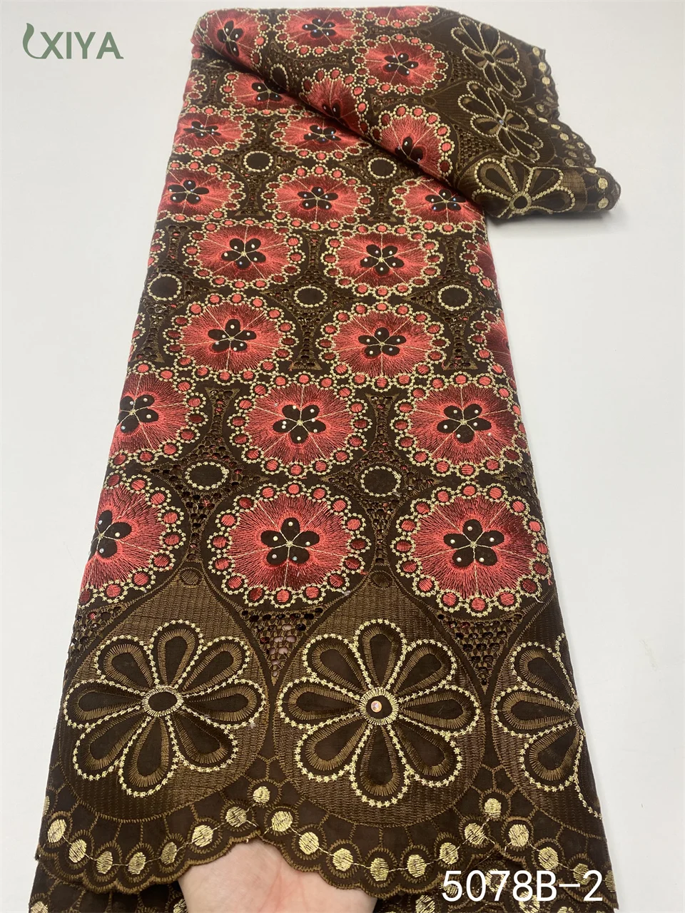 

African Fabric Lace 2022 Popular Swiss Voile Lace in Switzerland Nigerian 100% Cotton Laces Fabrics for Party Wedding APW5078B