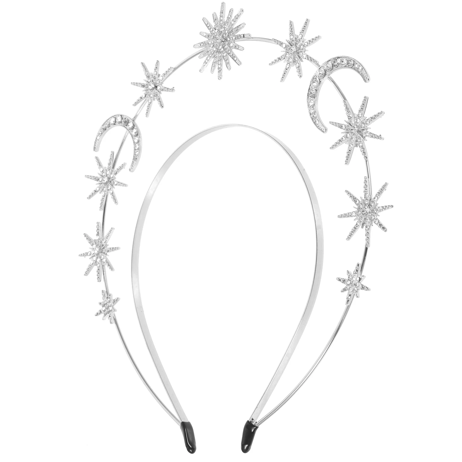 

Goddess Headpiece Star And Moon Headpiece Double Wire Headband Wedding Hair Accessory
