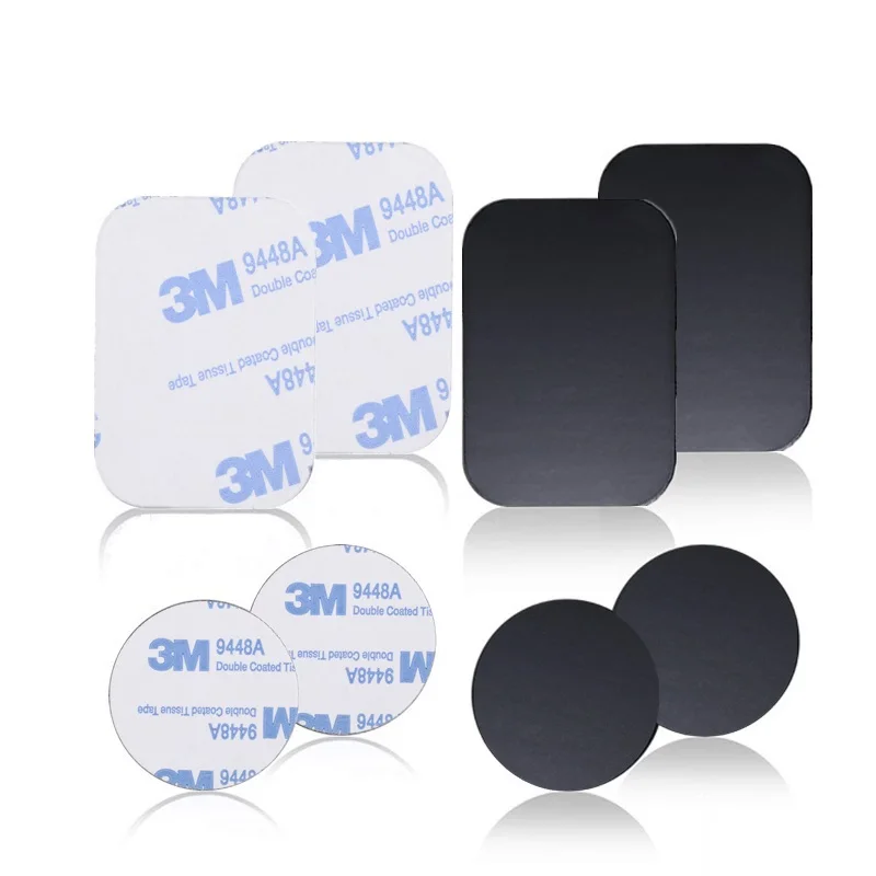 

BSLIUFANG Magnetic Metal Plate For Car Phone Holder Universal Iron Sheet Disk Sticker Mount Mobile Phone Magnet Stand For IPhone