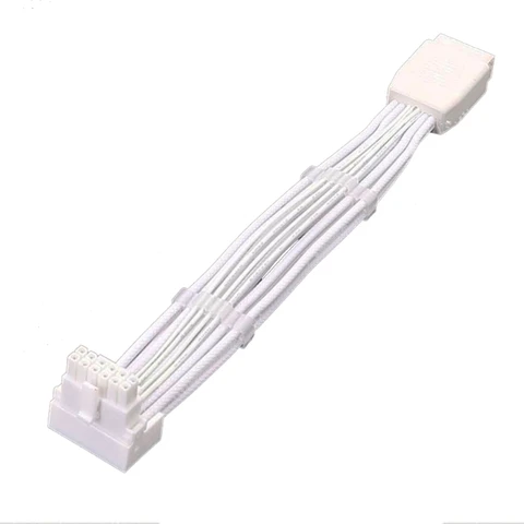 Белый Черный ATX3.0 12VHPWR 600 Вт "папа-мама" 16 (12+4) кабель 16AWG провод