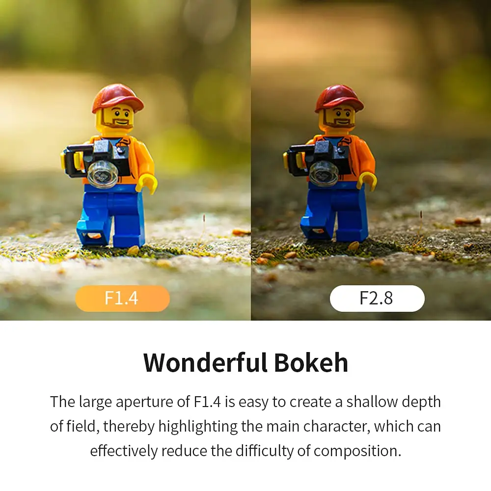 Объектив камеры 7artisans 55 мм F1.4 II с большой диафрагмой для Sony E A6600 Canon EF-M RF Fuji XF Micro 4/3