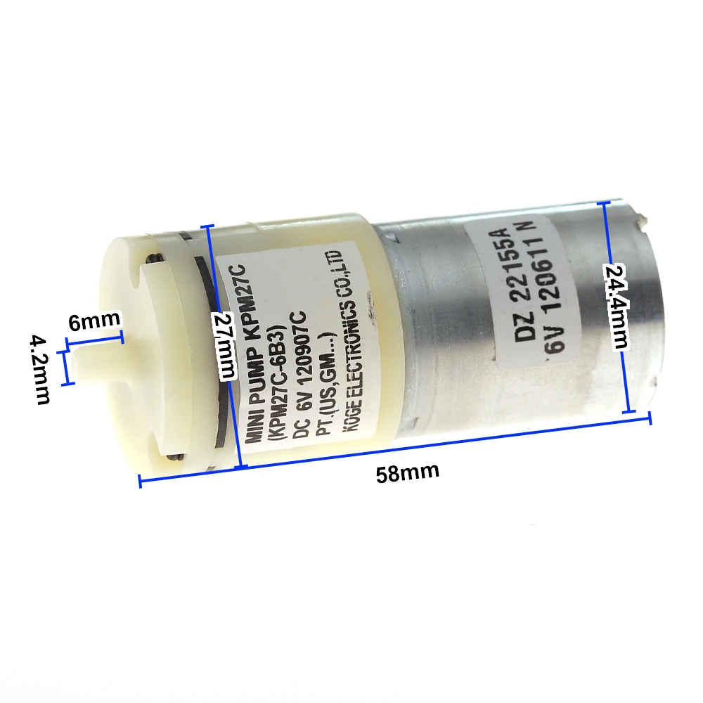 KOGE KPM27C-6B3 DC 3 7 В-6 В Мини-воздушный насос Малый мембранный двигатель 370 Аквариумные