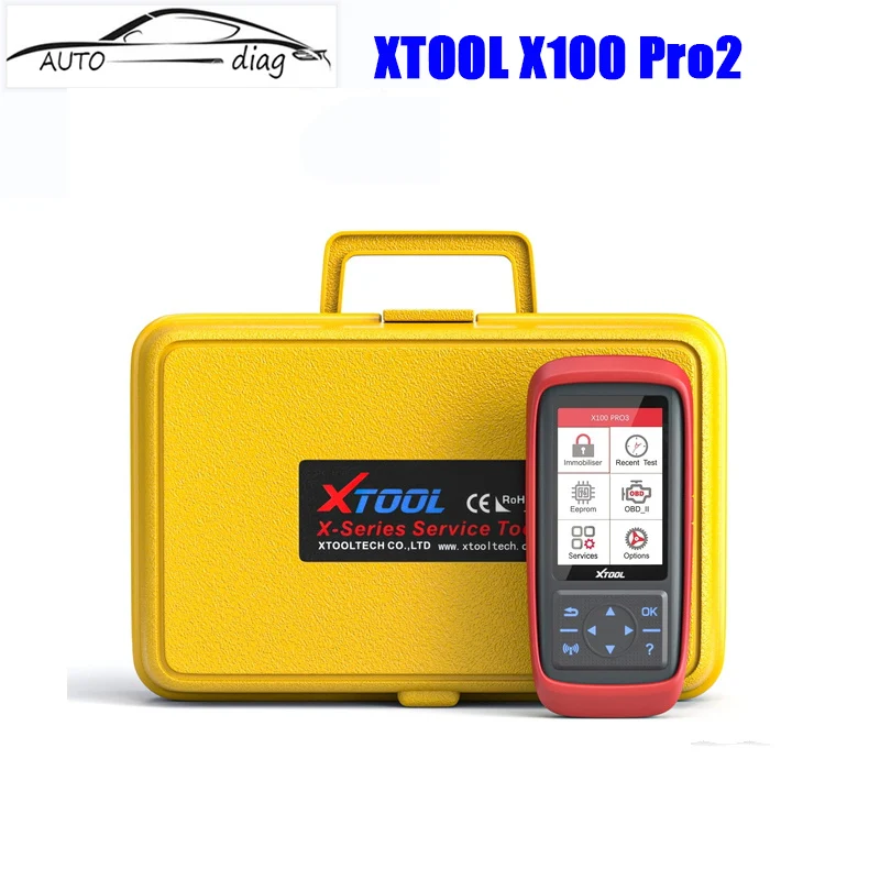 

Xtool X100 Pro2 OBD2 Car Diagnostic Tool IMMO Code Reader Scanner Key ECU Programmer Correction with EEPROM Adapter Free Update