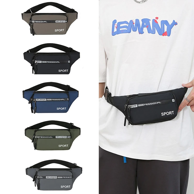 

Unisex Waterproof Running Waist Bag with Pocket Outdoor Jogging Cycling Phone Bag Adjustable Anti-theft Sports Pack Gym Belt Bag