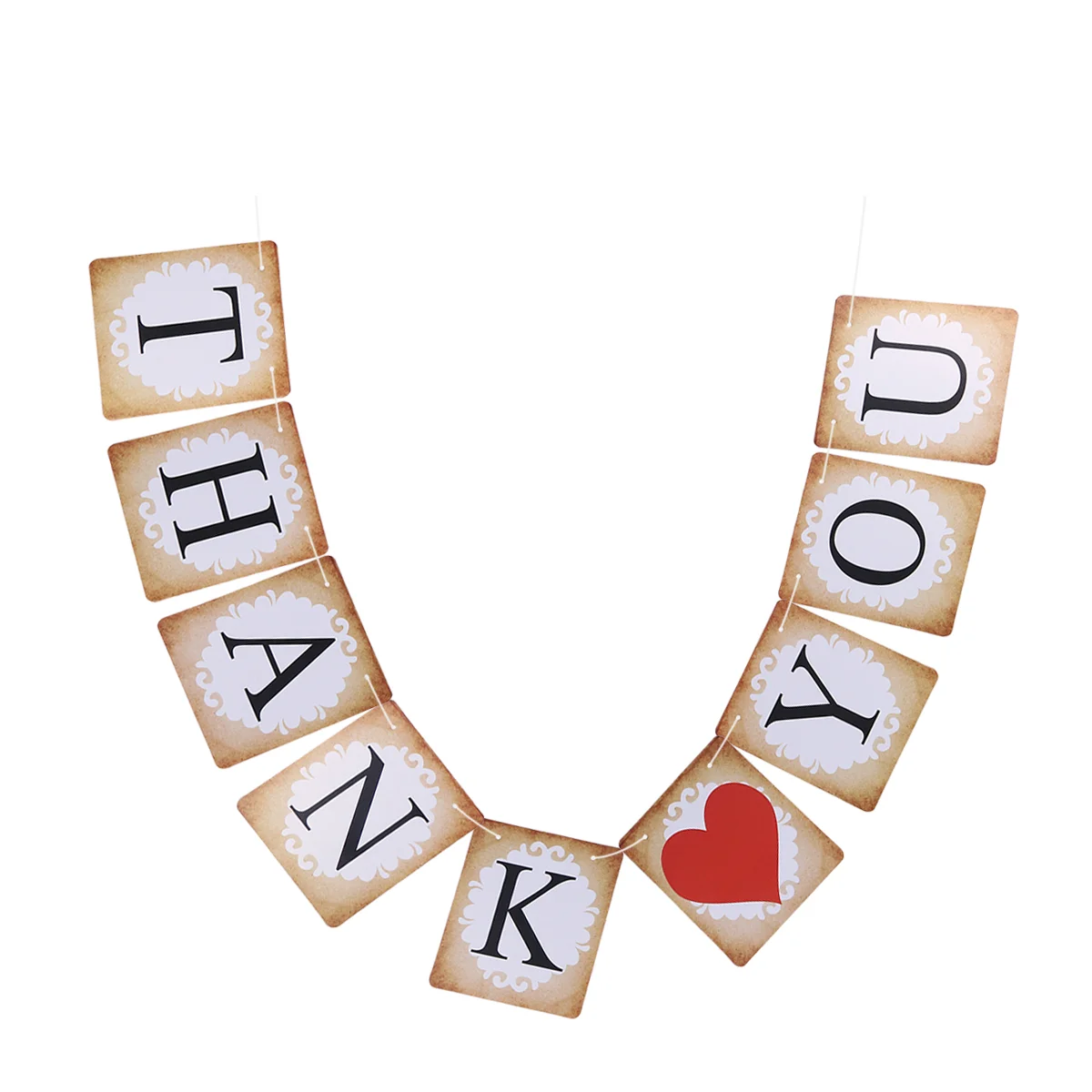

1pc Banners Beautiful Letter Bunting Photo Props for Wedding Party Thanksgiving