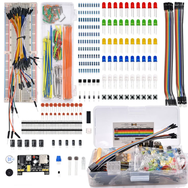 Стартовый Набор DIY Project для Arduino UNO R3, Электронная искусственная кожа с макетной платой с 830/400 контактными точками