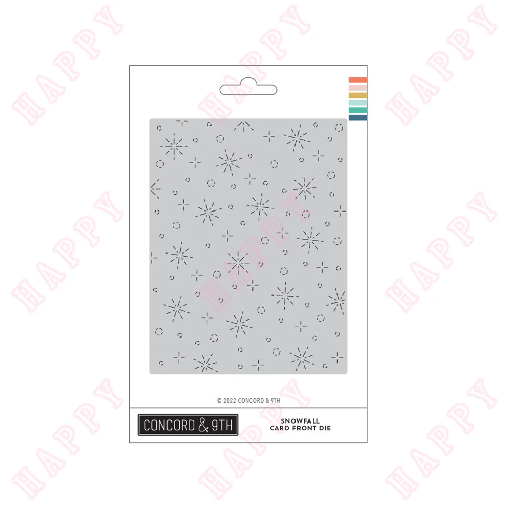 

Metal Cutting Dies Snowfall Card Front For Template DIY Scrapbook Diary Album Paper Decoration Embossing Craft Handmade Moulds