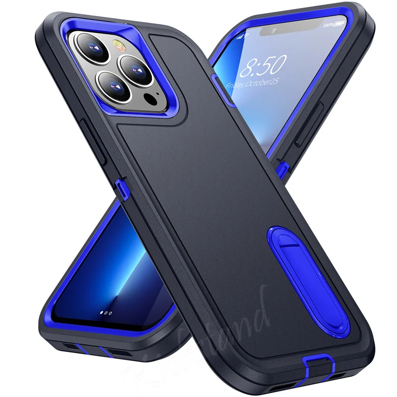 Чехол с откидной ножкой для iPhone 11 12 Pro Max 13 Mini X Xs XR 6 7 8 Plus SE 2022 противоударный