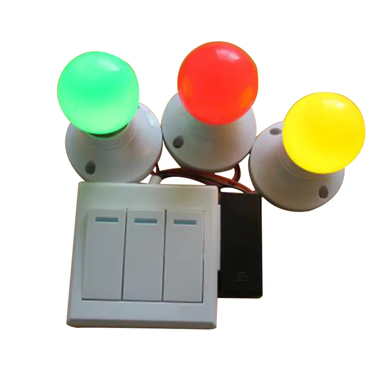 

Busy Board DIY Accessories Electrical Switch Toy Light Red Yellow Green Traffic Light Bulb Kid Sensory Activity Educational Toys