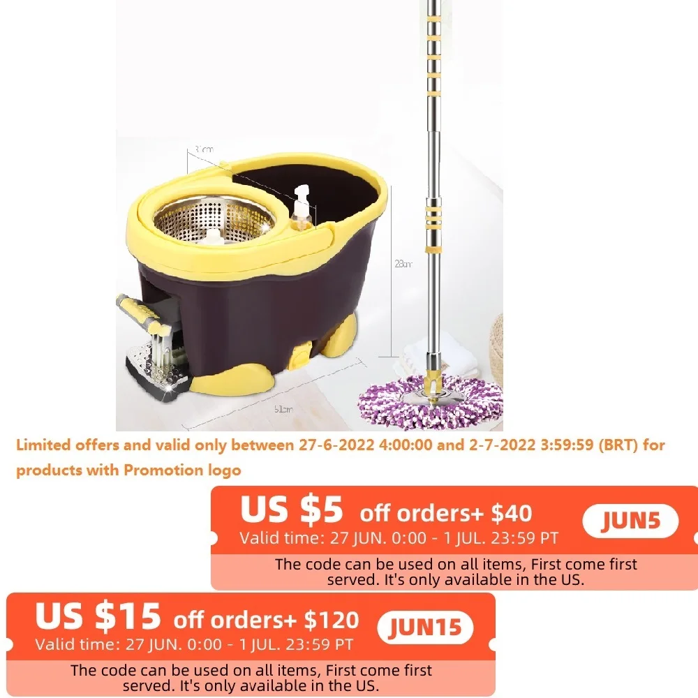 Rotating Squeeze Mop Bucket Rotation Mop Bucket Mop Automatic Mop