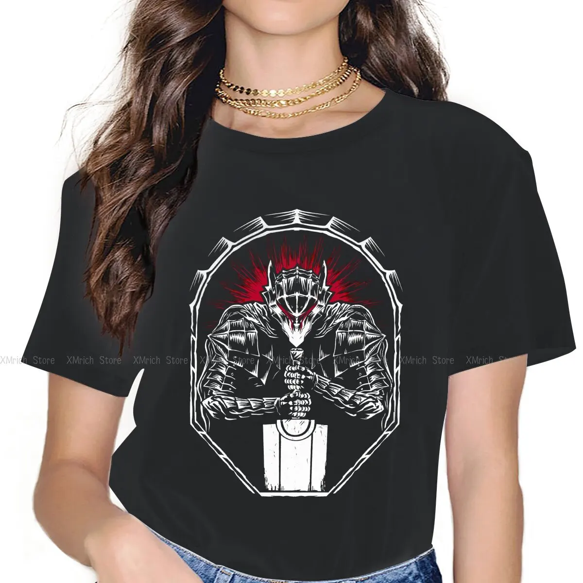 

Back Swordsman Sweet Girls Women T-Shirt Berserk Guts Griffith Behelit Manga 5XL Blusas Harajuku Casual Vintage Oversized Tops