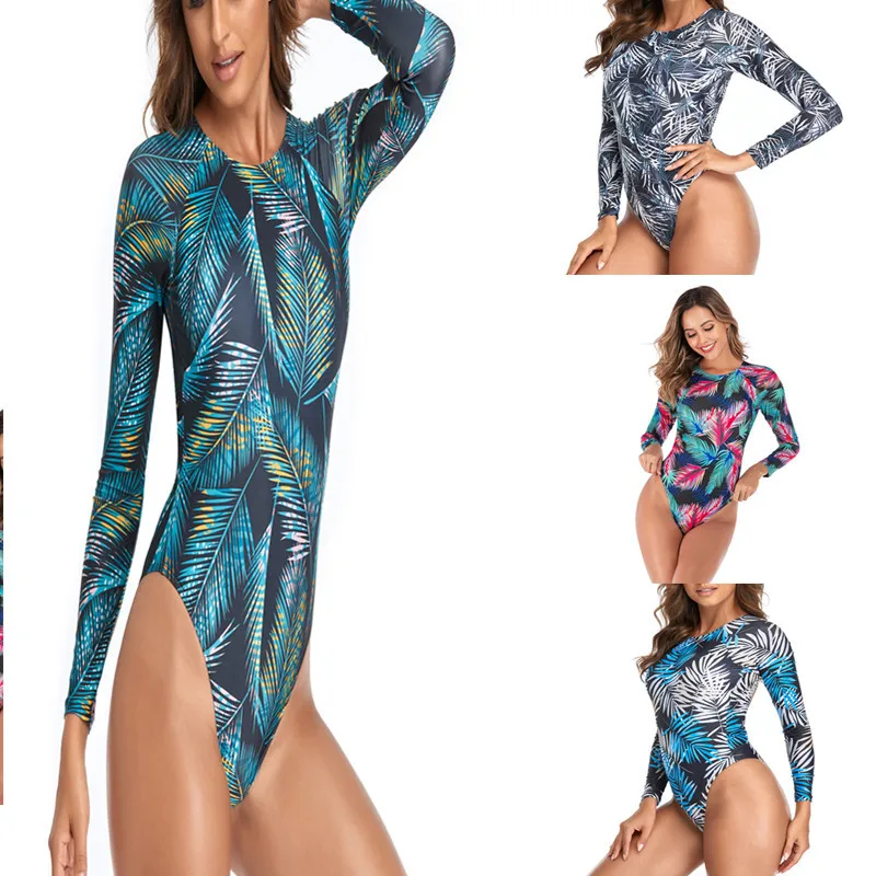 Women's Swimwear 2022 Summer Beach Printed Diving Suit Women's Swimsuit Beach Outfits for Women