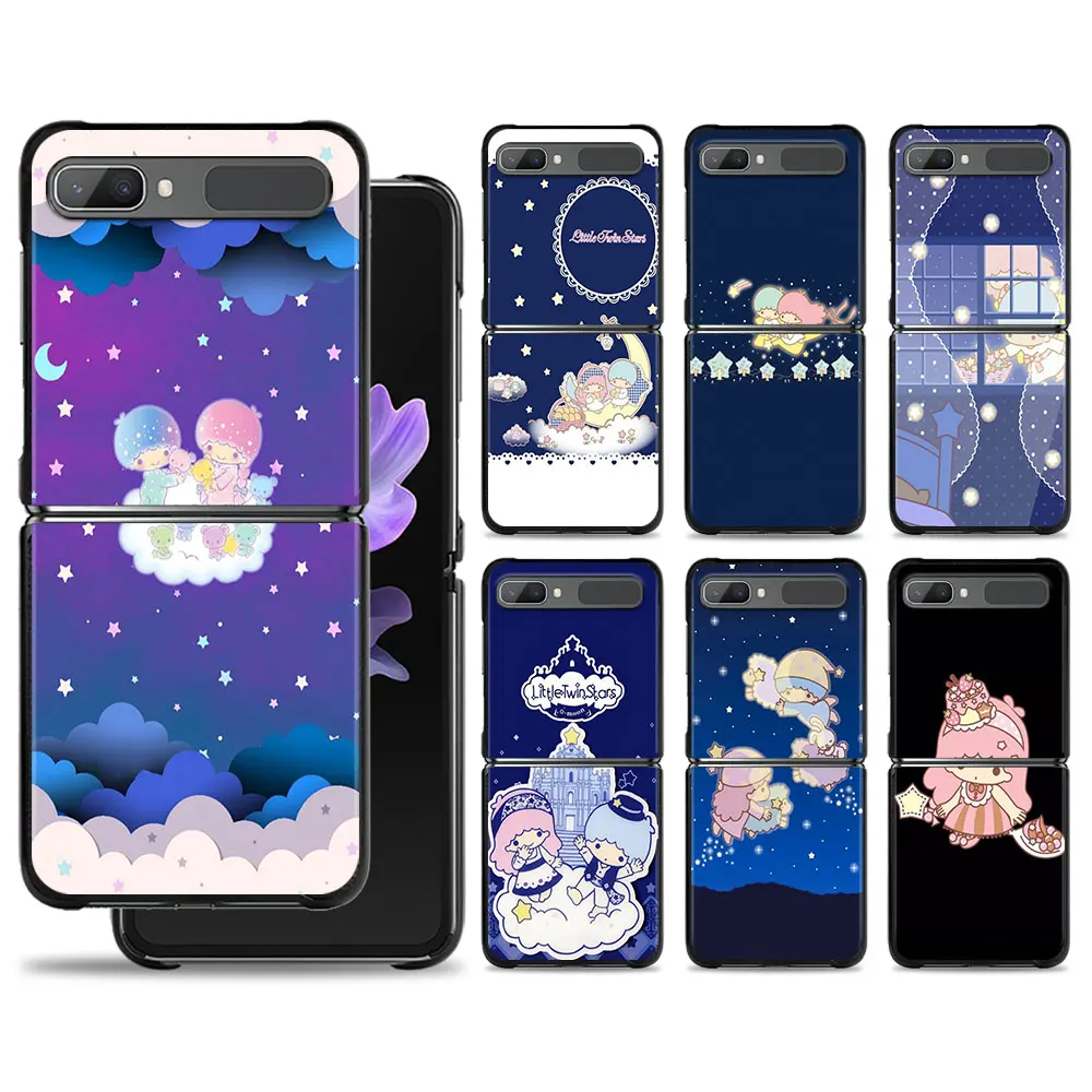 

Phone Shell For Samsung Galaxy Z Flip 4 Z Flip3 5G Cover for Galaxy Z Flip Hard PC Case LittleTwinStars Star Fly Gauze