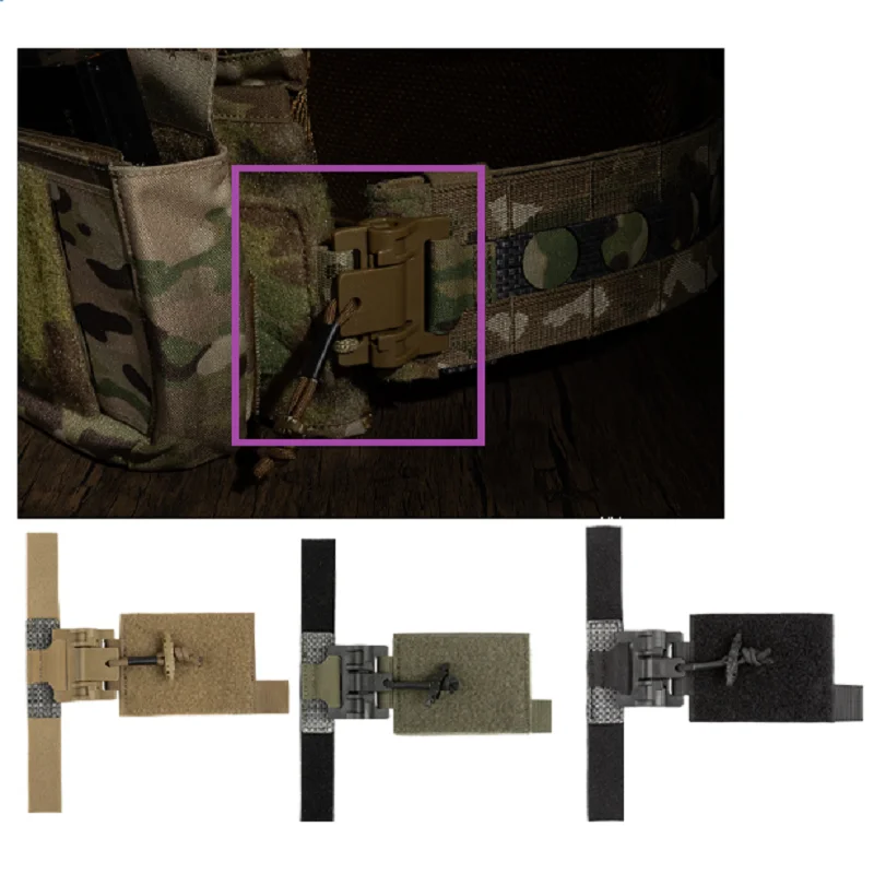 

Military CP Tactical Vest Side Quick Release Buckle Adapter Assembly T-Board Composite