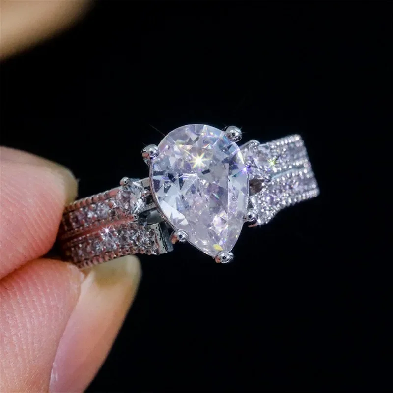 Женское кольцо регулируемое искусственный циркон для отдыха милое