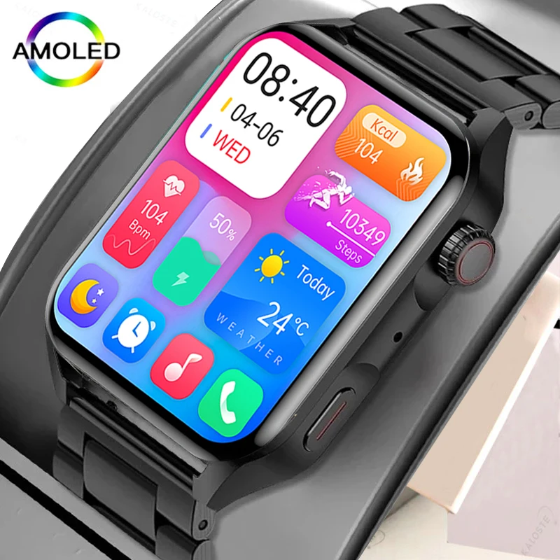 

Смарт-часы мужские с поддержкой NFC и AMOLED-экраном, 2022