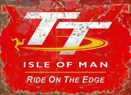 TT ISLE MAN печать металлические вывески A4A5 мотоцикл доска декор человек пещера