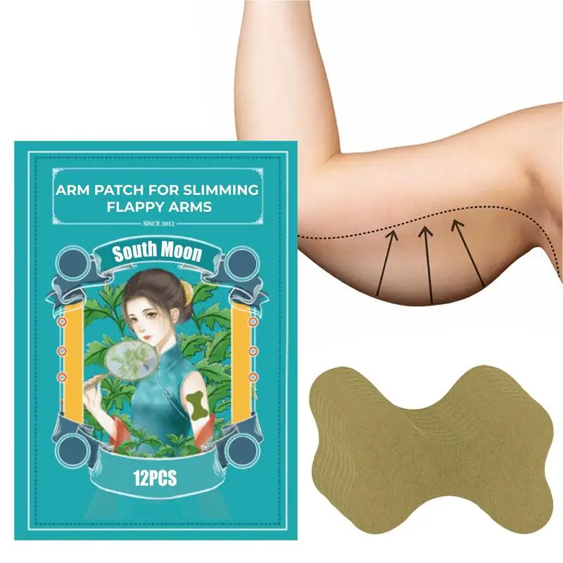 

12pcs Slimming Stickers Herbal Slimming Arm Patch Arm Massage Firming Patch To Increase Metabolism Burning Fat