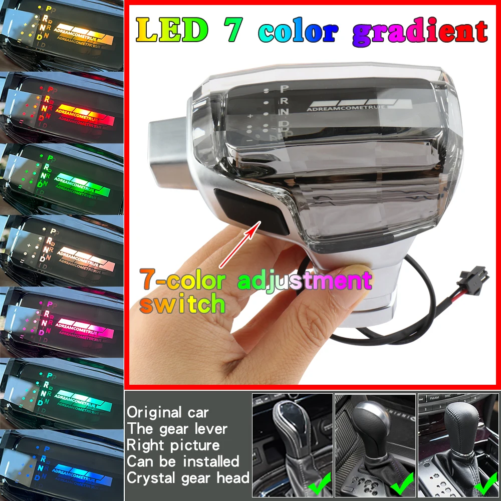 Для infiniti QX50 Q60 QX80 QX70 Q70 QX60 M G series EX FX QX JX Crystal LED Ручка переключения передач