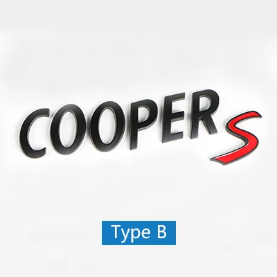 

Хромированные Металлические S-буквы, Эмблема багажника автомобиля, наклейка, 3D наклейка, знак багажника для MINI COOPER S R56 R53 R50 F56 R52 F54 F57 R57