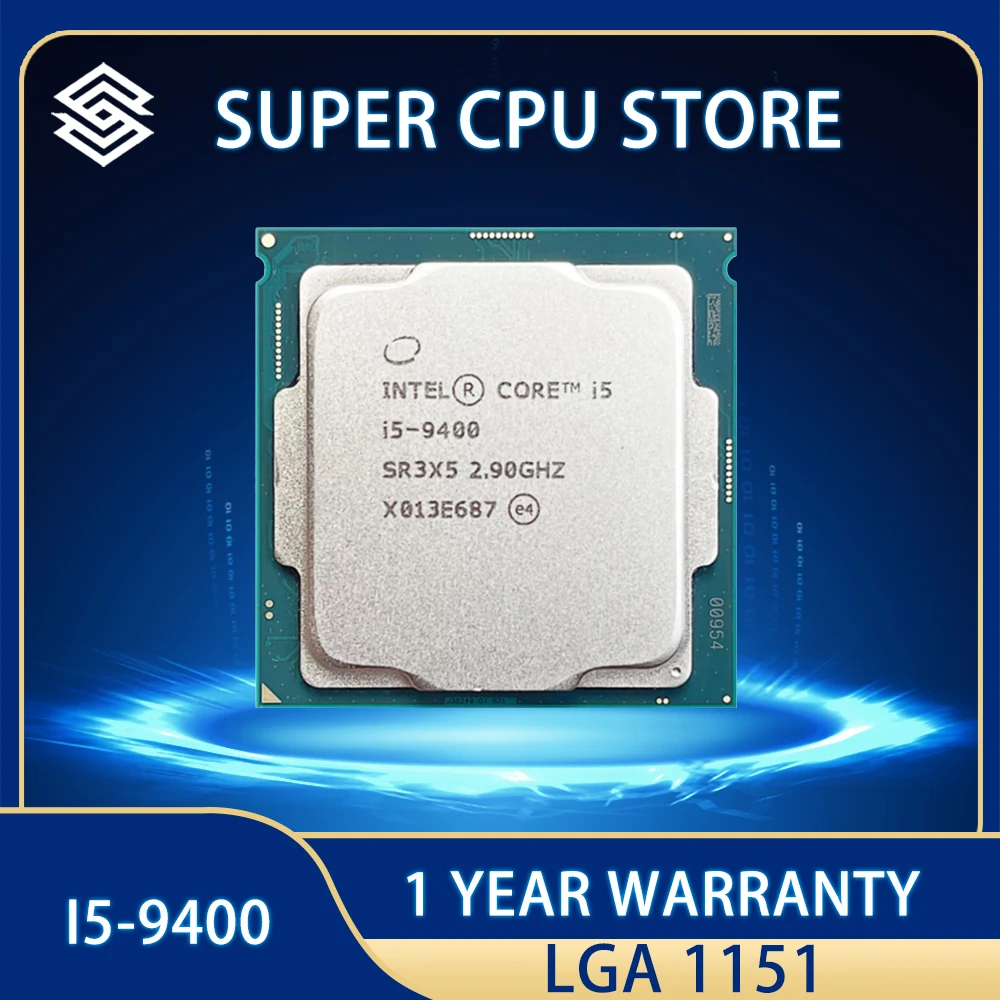 

Intel Core i5 9400 CPU 65W 9M Processor 2.9GHz Six-Core Six-Thread LGA 1151