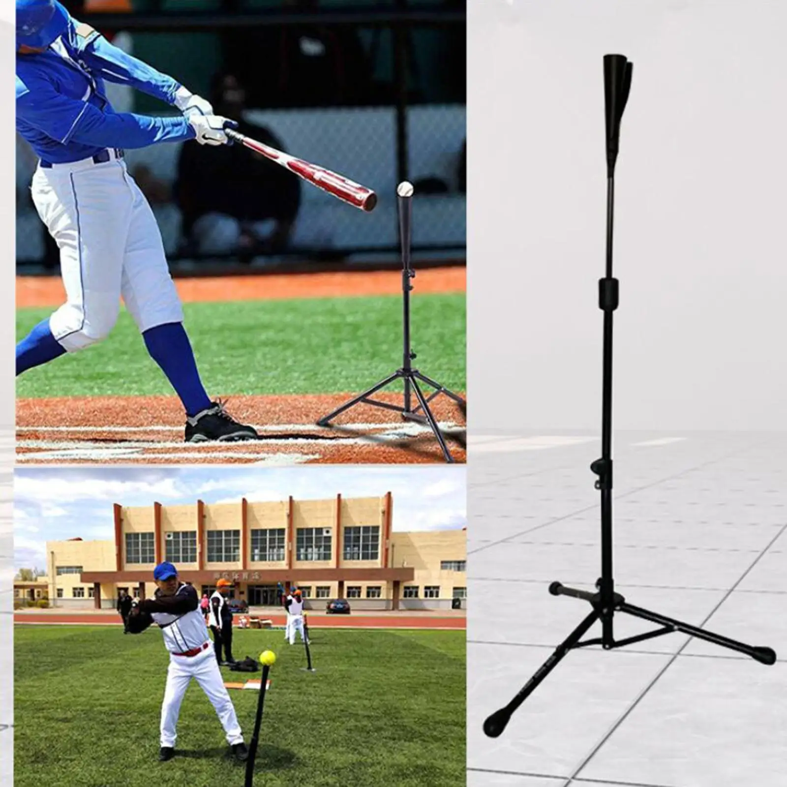 

Baseball Softball Batting Tee Portable Tool Hitting Tee Stand for Women Men