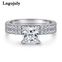 genuine 925 sterling silver women rings luxury zirconia ring for women bride engagement wedding party silver 925 jewelry gifts