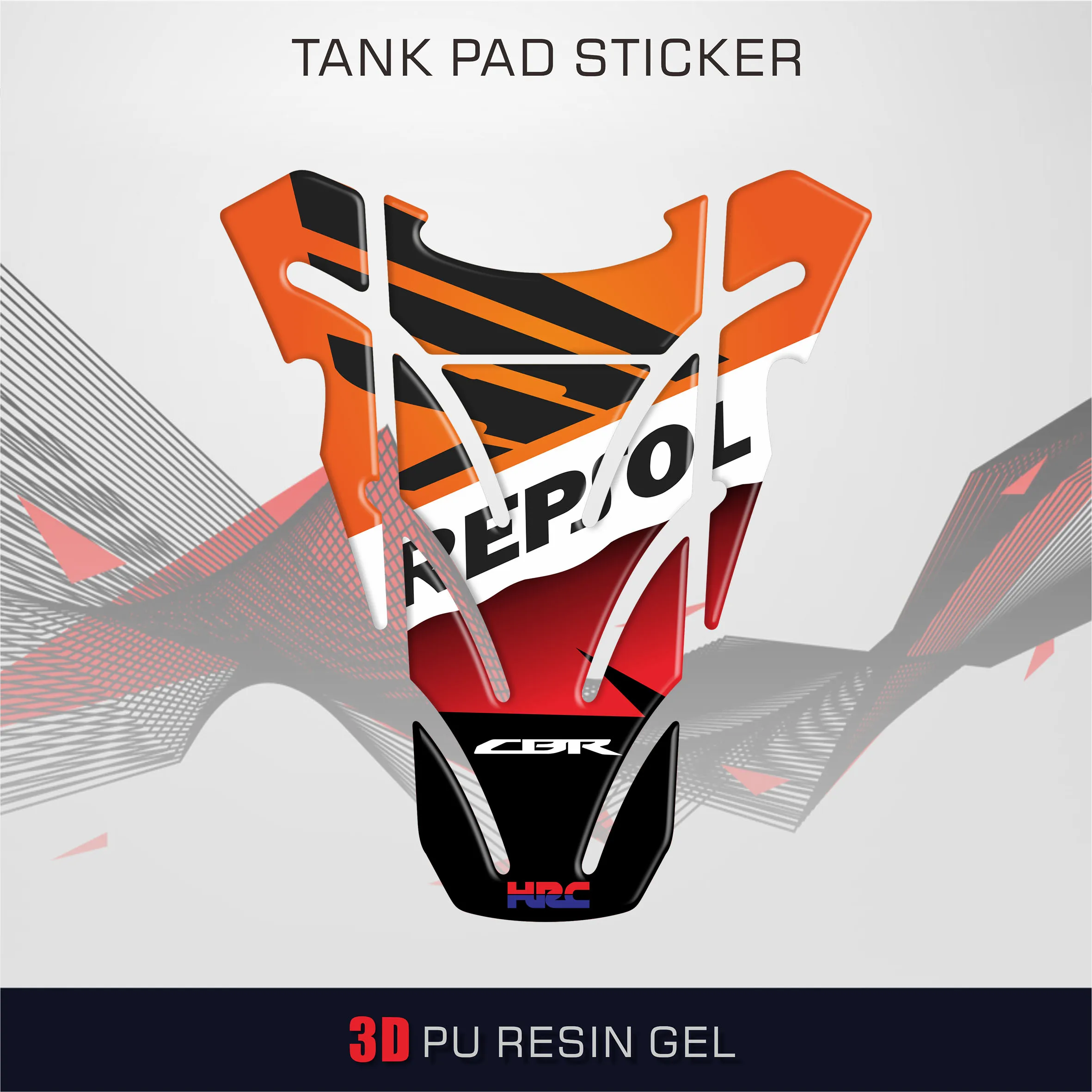 

Motorcycle 3D Sticker 3M Adhesive Decal Fuel Gas Tank Cover Pad FOR HRC CBR 250RR 600RR 900RR 1000RR 650F 500R Fireblade