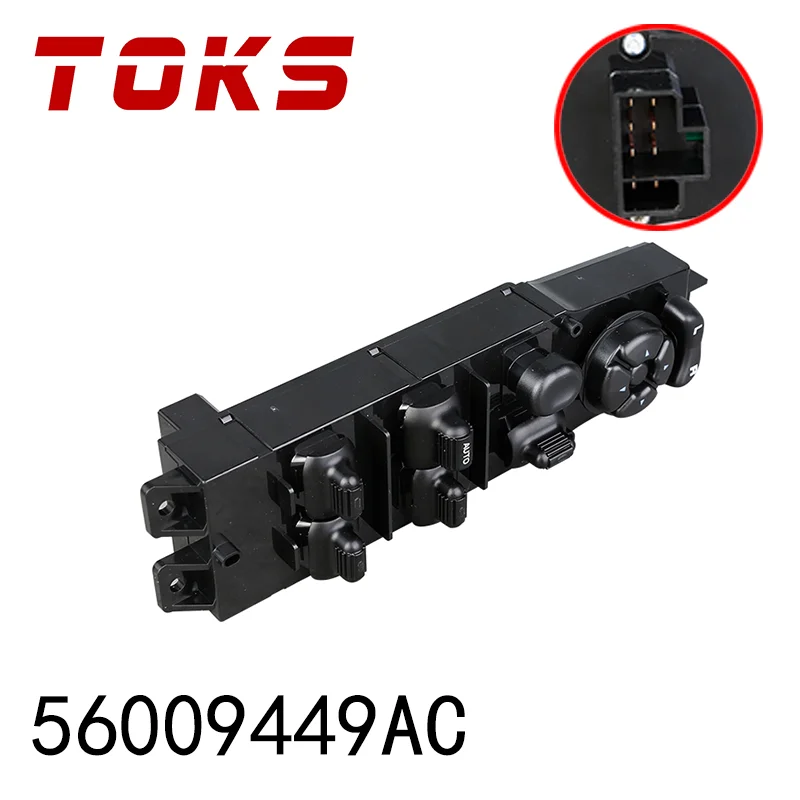 

New 56009449AC Car Power Window Master Control Switch For Jeep Cherokee 4 Door Limited Sport SE 4.0L L6 97-2001 68171681AA Part