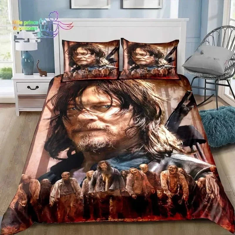 Walking Dead Daryl Dixon Wings Mark Bedding Set Single Twin Full Queen King Size Bed Adult Boys Bedroom 3D Print