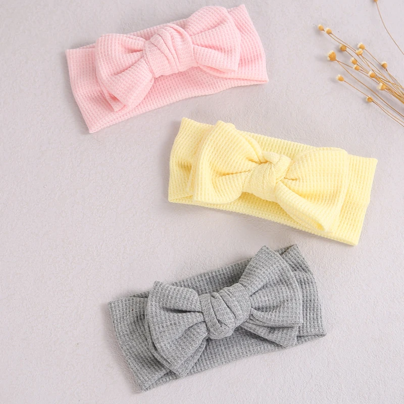 Newborn Baby Headband Big Bow Elastic Cotton Headbands For Baby Girl Turban Children Headwrap Kids Headwear Hair Accessories